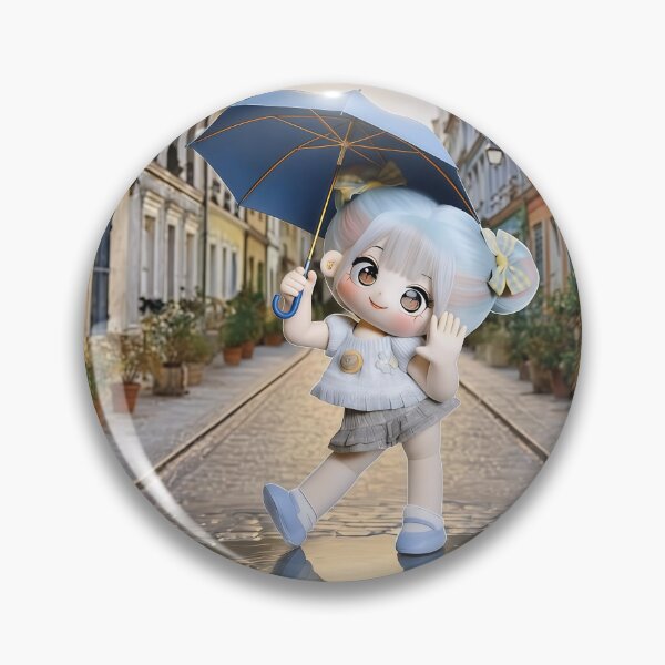 Item preview, Rainbow After the Rain - Cute Doll Umbrella Street Scene designed and sold by Nicole_83.
