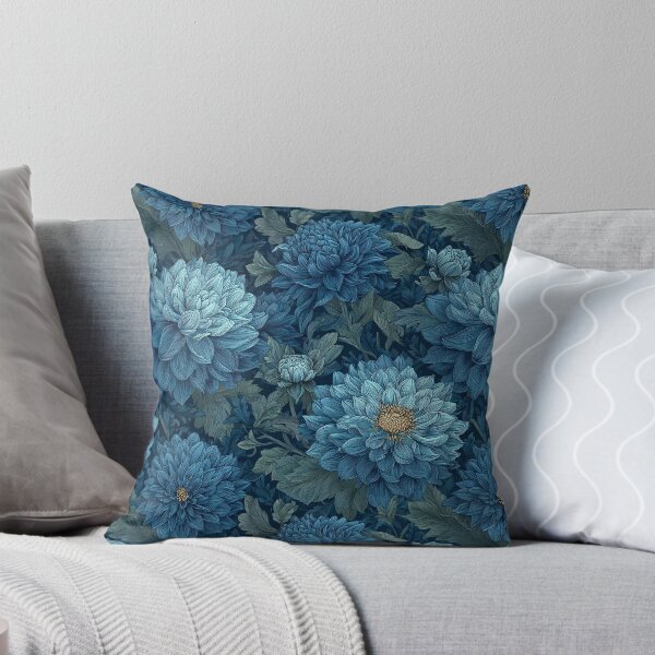 Item preview, Whimsical Dahlias  - Botanical Garden Pattern  - Valentine Gifts For Him designed and sold by RoyalStarsPatts.