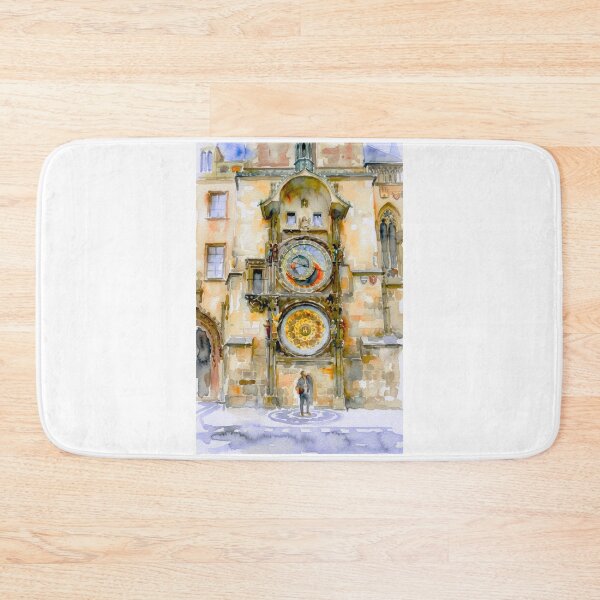Item preview, Prague Astronomical Clock Watercolor designed and sold by caracatita75.