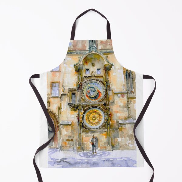 Item preview, Prague Astronomical Clock Watercolor designed and sold by caracatita75.