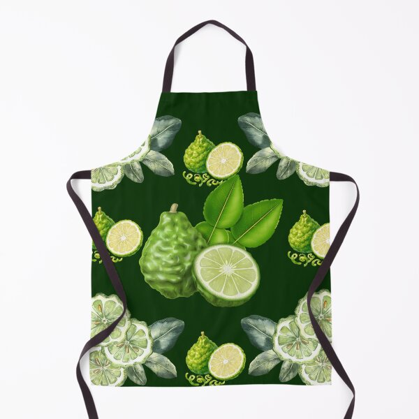 Item preview, Deep Green Kaffir Lime & Tropical Citrus Pattern designed and sold by ​Jyoti Digital Artist.