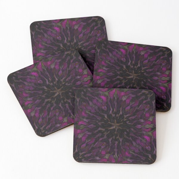 Item preview, Dark Magenta Abstract Kaleidoscope Pattern with Gothic Purple Texture designed and sold by TremainDigital.