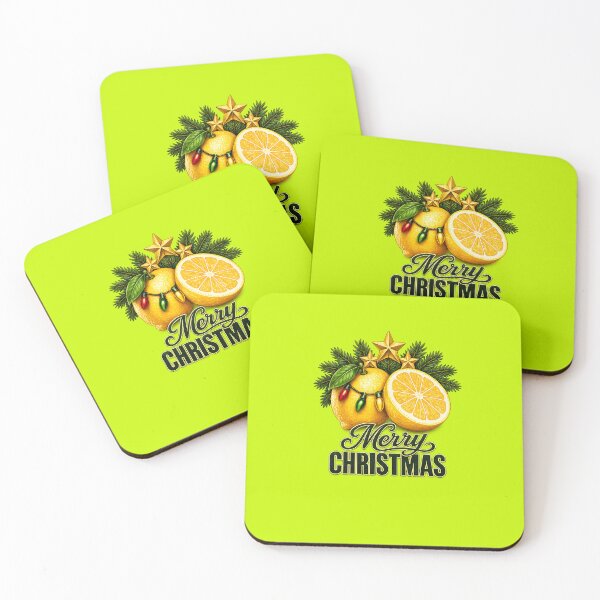 Item preview, Luxury Merry Christmas Lemon Christmas Tree Leaves designed and sold by annenambiro.