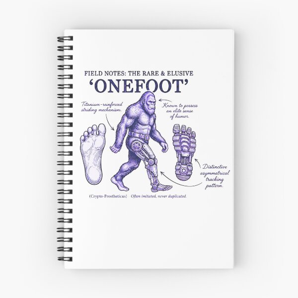 Item preview, Onefoot Prosthetic Leg Amputee Recovery Purple Bigfoot Monster T-Shirt designed and sold by pawsome purrfect.