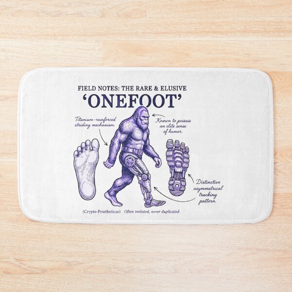 Item preview, Onefoot Prosthetic Leg Amputee Recovery Purple Bigfoot Monster T-Shirt designed and sold by pawsome purrfect.