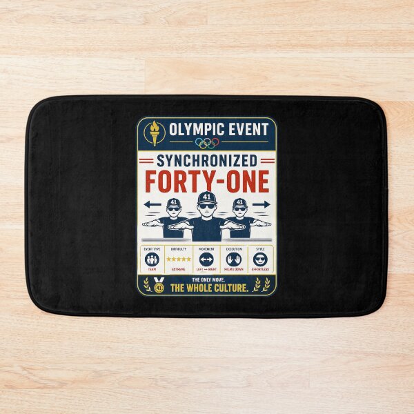 Item preview, 41 (forty-ooooone) SIDEWAYS SOCIETY COLLECTION - SPORTS - Olympic Event Synchronized Forty-One designed and sold by WheelieGdArt.