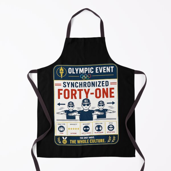 Item preview, 41 (forty-ooooone) SIDEWAYS SOCIETY COLLECTION - SPORTS - Olympic Event Synchronized Forty-One designed and sold by WheelieGdArt.