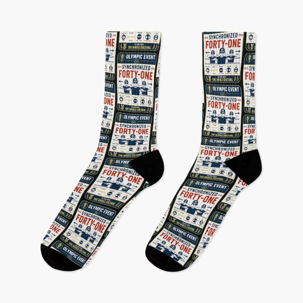 Item preview, 41 (forty-ooooone) SIDEWAYS SOCIETY COLLECTION - SPORTS - Olympic Event Synchronized Forty-One designed and sold by WheelieGdArt.