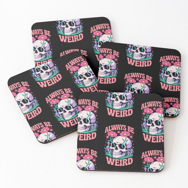 Item preview, Skull design with words saying Always be weird  designed and sold by Joshuasanga76a.