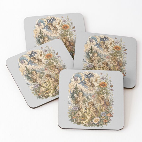 Item preview, Romantic Renaissance Little Angels Hiking Poster  designed and sold by Skyrocketz.