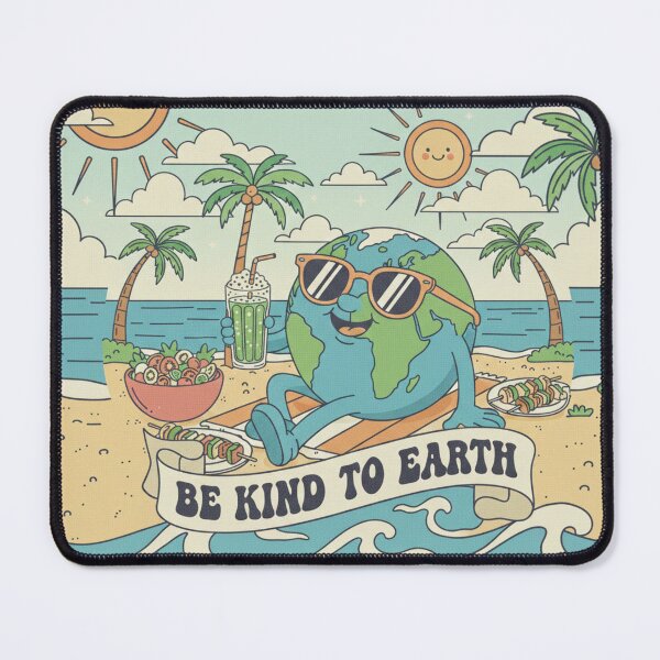 Item preview, Be Kind To Earth Beach Cleanup Illustration designed and sold by ANJ Creative Designs.