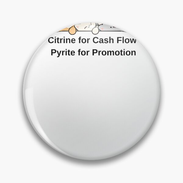 Item preview, Citrine for Cash Flow, Pyrite for Promotion | Cute Crystals & Cats designed and sold by Milkydreamrose.