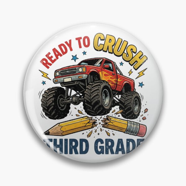 Item preview, Ready To Crush Third Grade Monster Truck Back To School Boys designed and sold by raedattia.
