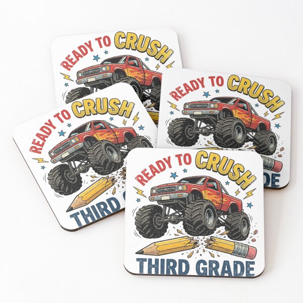 Item preview, Ready To Crush Third Grade Monster Truck Back To School Boys designed and sold by raedattia.