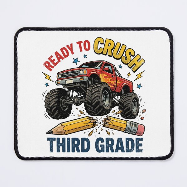Item preview, Ready To Crush Third Grade Monster Truck Back To School Boys designed and sold by raedattia.