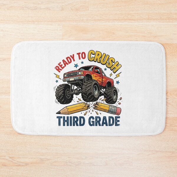 Item preview, Ready To Crush Third Grade Monster Truck Back To School Boys designed and sold by raedattia.