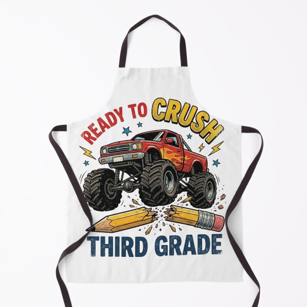 Item preview, Ready To Crush Third Grade Monster Truck Back To School Boys designed and sold by raedattia.
