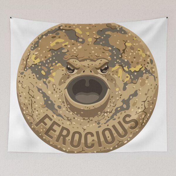 Item preview, Ferocious Desert Rain Frog Angry Meme designed and sold by Arc2020.
