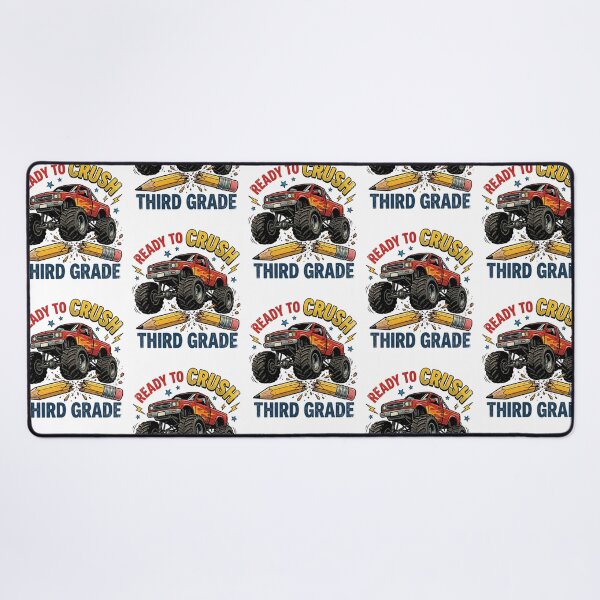 Item preview, Ready To Crush Third Grade Monster Truck Back To School Boys designed and sold by raedattia.