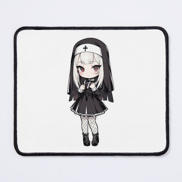 Item preview, Anime Gothic Nun Girl | Cute Kawaii Illustration designed and sold by AnimDream .