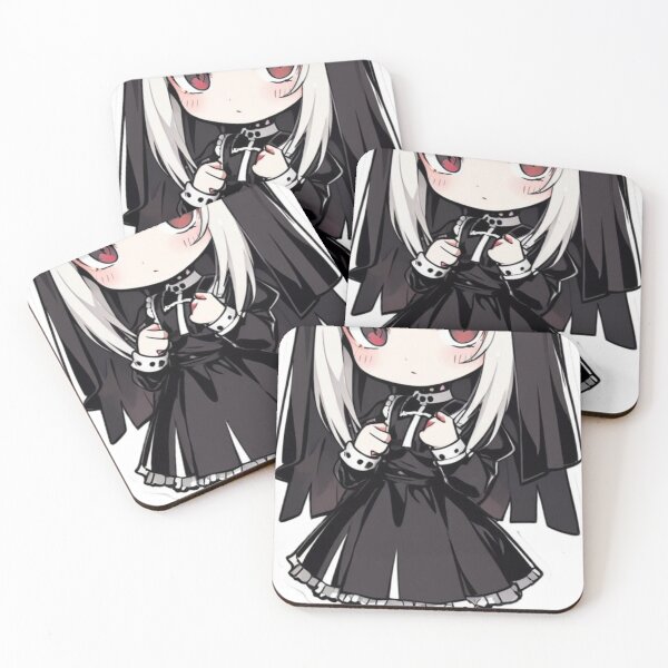 Item preview, Anime Gothic Nun Girl | Cute Kawaii Illustration designed and sold by AnimDream .