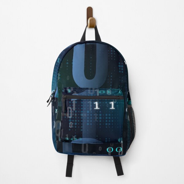 Item preview, Blue Binary Code Digital Technology Pattern designed and sold by WordPlayStudio.