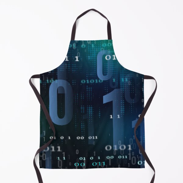 Item preview, Blue Binary Code Digital Technology Pattern designed and sold by WordPlayStudio.