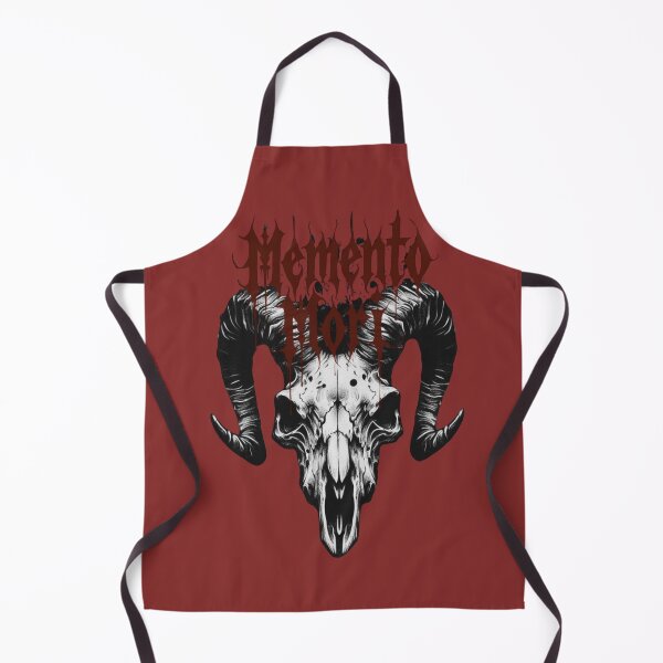 Item preview, Memento Mori Ram Skull Dark Metal Occult Typography Gothic Horror Art designed and sold by Daily-chaos.
