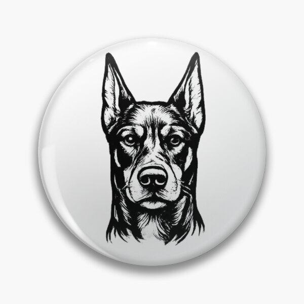Item preview, Doberman Line Art | Premium Dog Portrait designed and sold by zenithviv.