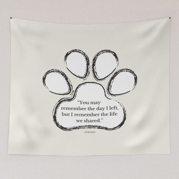 Item preview, Dog Memorial Gift, You May Remember, Pet Loss Remembrance, Dog Loss Memorial - Quote Three designed and sold by AnimalVibes.