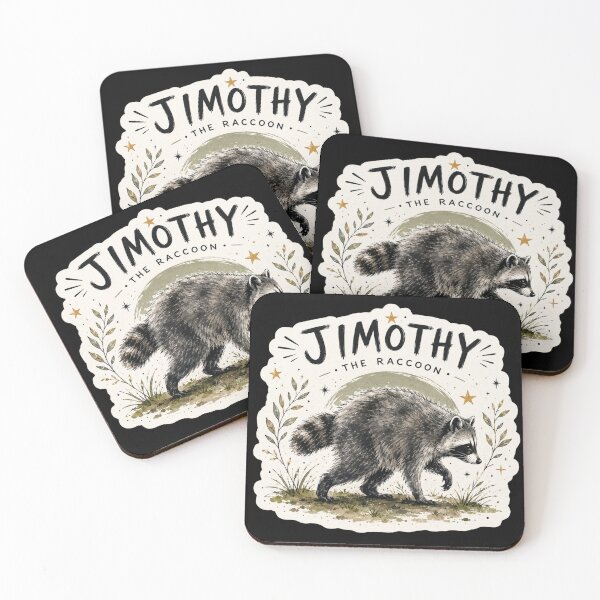 Item preview, Jimothy Raccoon - Viral Seattle Raccoon, Short Spine Syndrome Raccoon designed and sold by PatternFly.