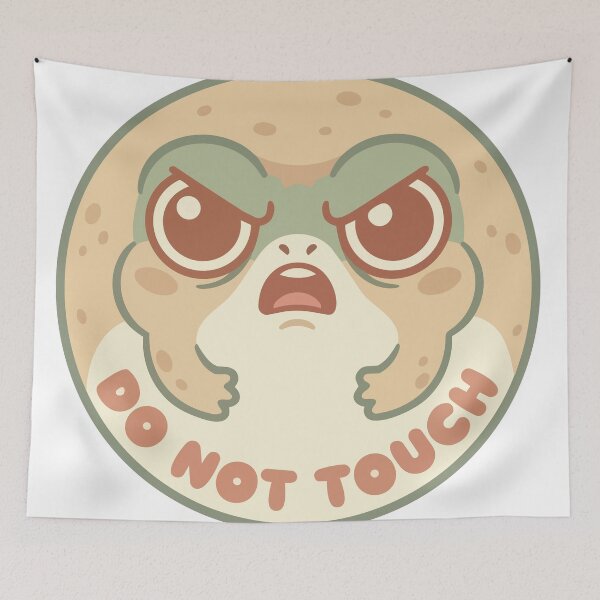 Item preview, Do Not Touch Desert Rain Frog Kawaii Dumpling designed and sold by Arc2020.