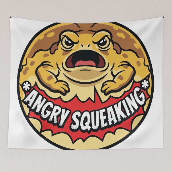 Item preview, Angry Squeaking Desert Rain Frog Comic Pop Art designed and sold by Arc2020.