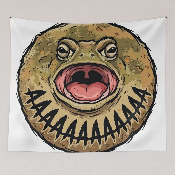 Item preview, Screaming Desert Rain Frog Retro Grunge Meme designed and sold by Arc2020.