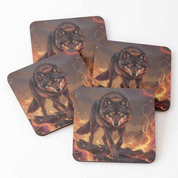 Item preview, Inferno Wolf Fantasy Art designed and sold by RkskArt.