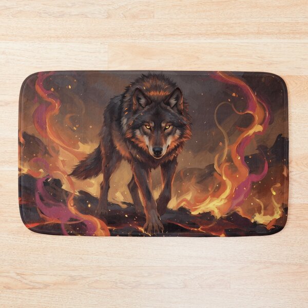 Item preview, Inferno Wolf Fantasy Art designed and sold by RkskArt.