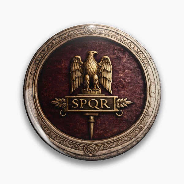 Item preview, Roman Aquila Medallion — Bronze & Crimson designed and sold by The Painted Fence.
