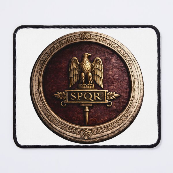 Item preview, Roman Aquila Medallion — Bronze & Crimson designed and sold by The Painted Fence.