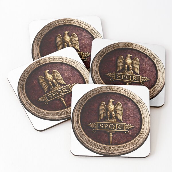 Item preview, Roman Aquila Medallion — Bronze & Crimson designed and sold by The Painted Fence.