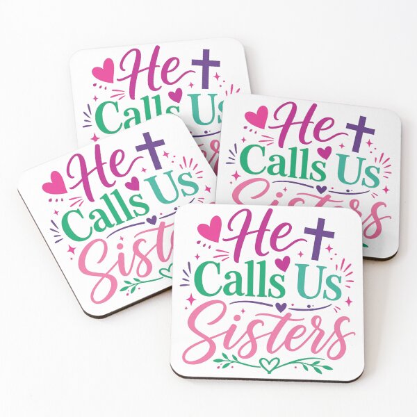 Item preview, He Calls Us Sisters | Christian Women’s Faith Design | Inspirational Sisterhood Typograph designed and sold by Jas-Mine Croche & More LLC.