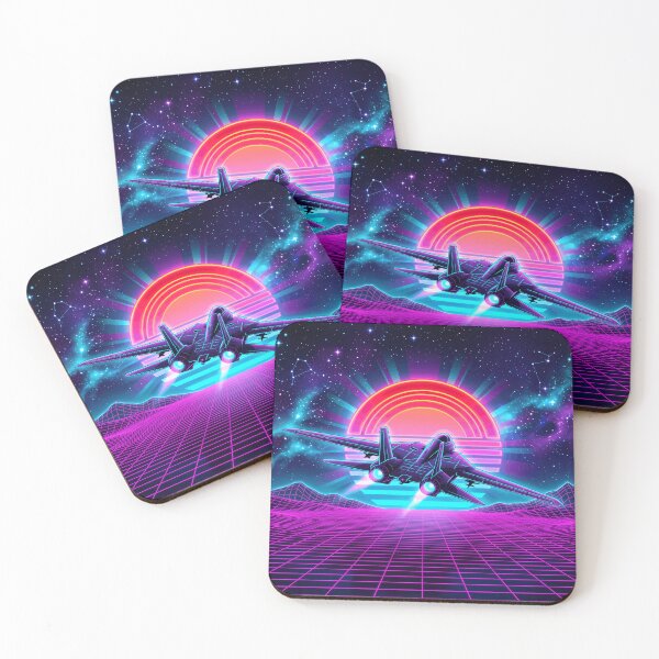 Item preview, Synthwave Fighter Jet designed and sold by Design-Illusi0n.