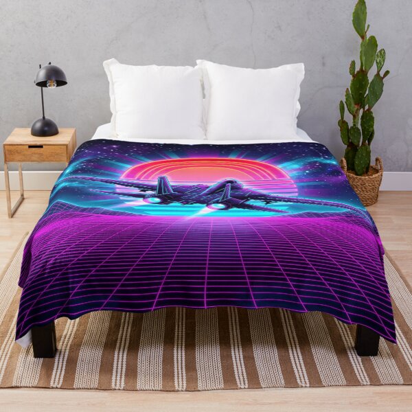 Item preview, Synthwave Fighter Jet designed and sold by Design-Illusi0n.