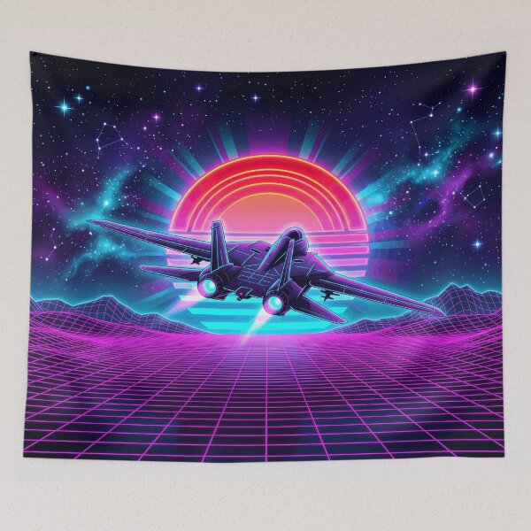 Item preview, Synthwave Fighter Jet designed and sold by Design-Illusi0n.