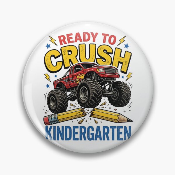 Item preview, Ready To Crush Kindergarten Monster Truck Back To School Boys designed and sold by raedattia.