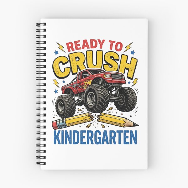 Item preview, Ready To Crush Kindergarten Monster Truck Back To School Boys designed and sold by raedattia.