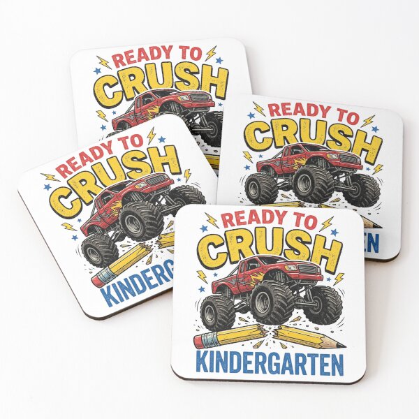 Item preview, Ready To Crush Kindergarten Monster Truck Back To School Boys designed and sold by raedattia.