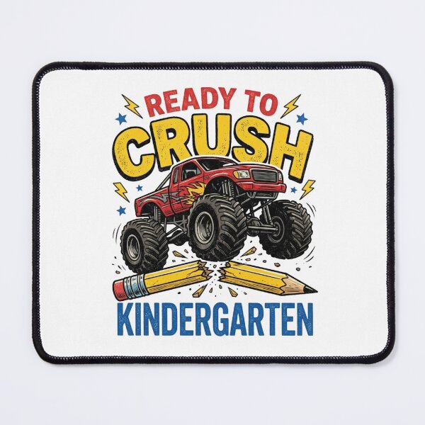 Item preview, Ready To Crush Kindergarten Monster Truck Back To School Boys designed and sold by raedattia.