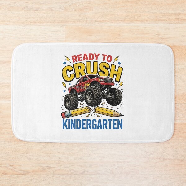 Item preview, Ready To Crush Kindergarten Monster Truck Back To School Boys designed and sold by raedattia.
