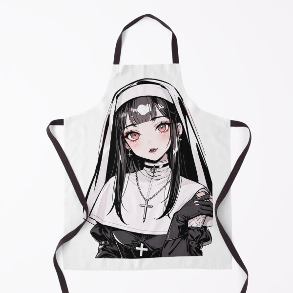 Item preview, Cute Gothic Nun Girl | Dark Anime Chibi Artwork designed and sold by AnimDream .