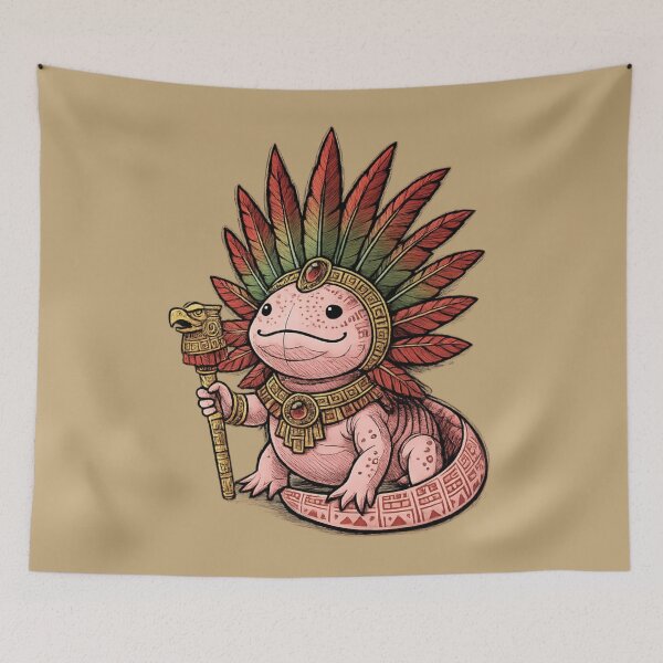 Item preview, Axolotl Warrior – Dance of Ancient Spirits designed and sold by iamdesigns14.